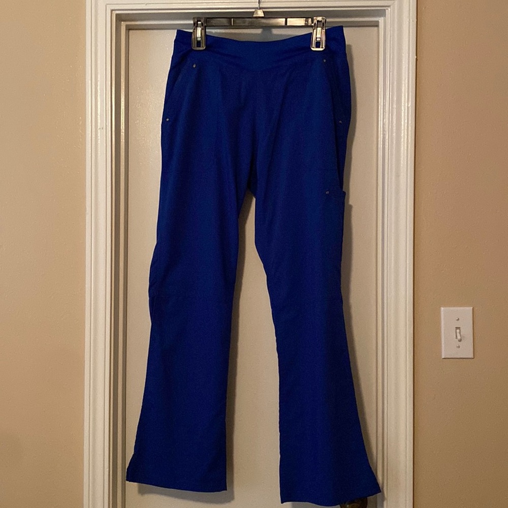 Royal blue women’s medium scrub pants; good condition